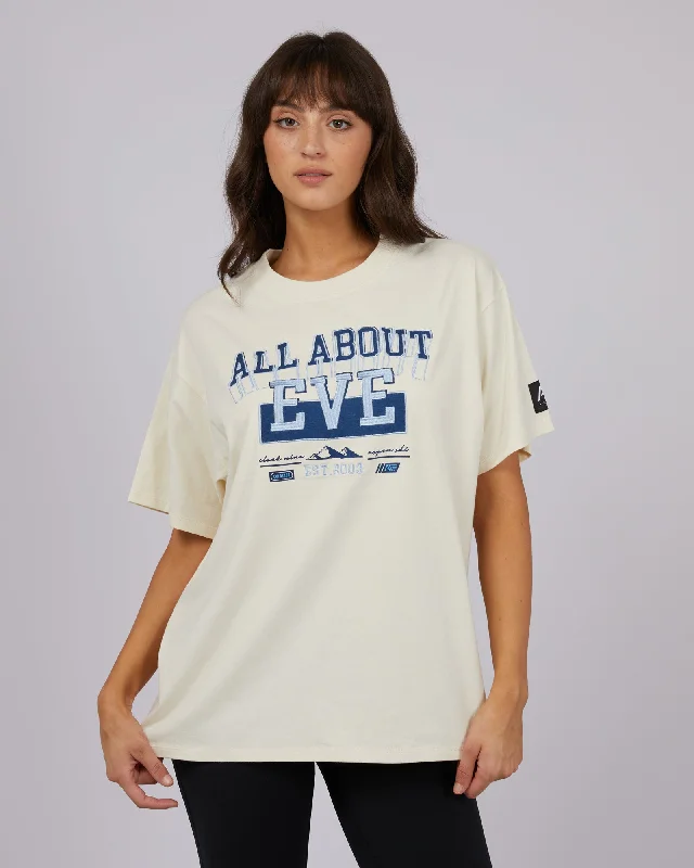 All About Eve Snow Peaks Oversized Tee Vintage White