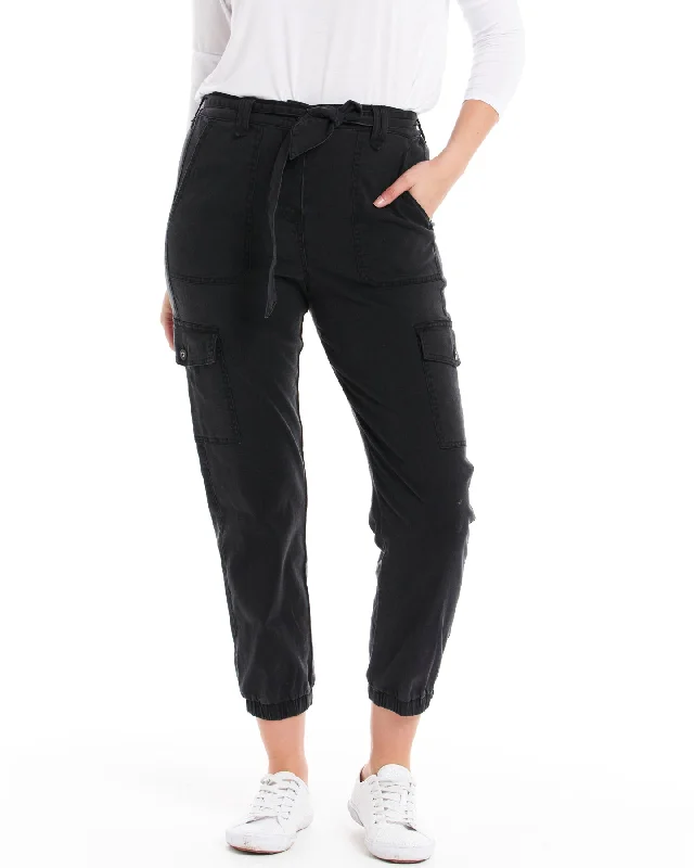 Betty Basics Canterbury Lyocell Cargo Charcoal