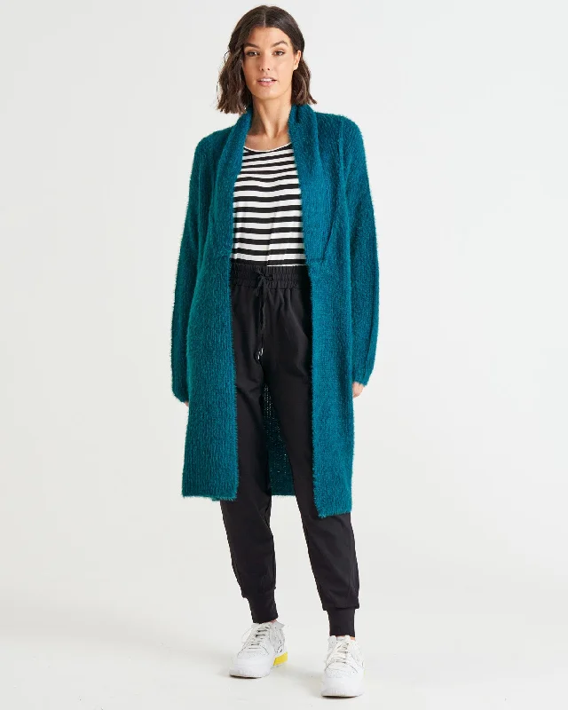 Betty Basics Mia Cardigan Smokey Teal