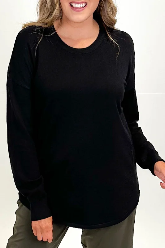 Betty Basics Sophie Knit Jumper Black