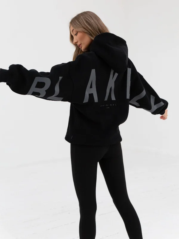 Tonal Isabel Oversized Hoodie - Black