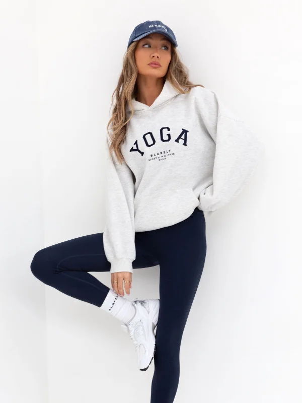 Yoga Oversized Hoodie - Marl White