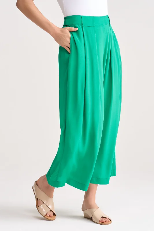 Pleated Wide Leg Pant