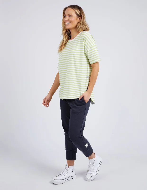 Elm Lauren S/S Tee Stripe Keylime