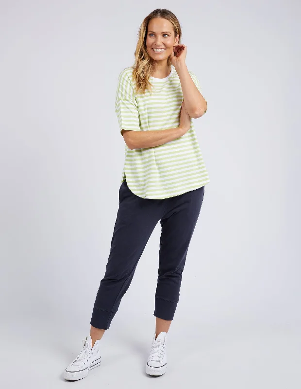 Elm Lauren S/S Tee Stripe Keylime