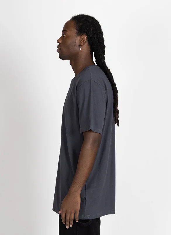 Federation Mens Staple Tee Drawn Off Black