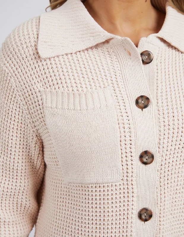 Foxwood Frida Button Cardigan Pale Pink