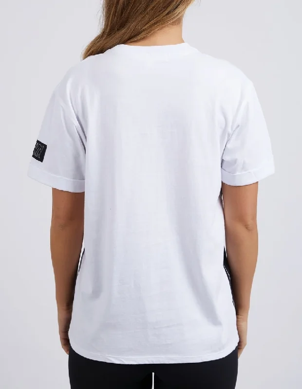 Foxwood Panel Tee White Multi