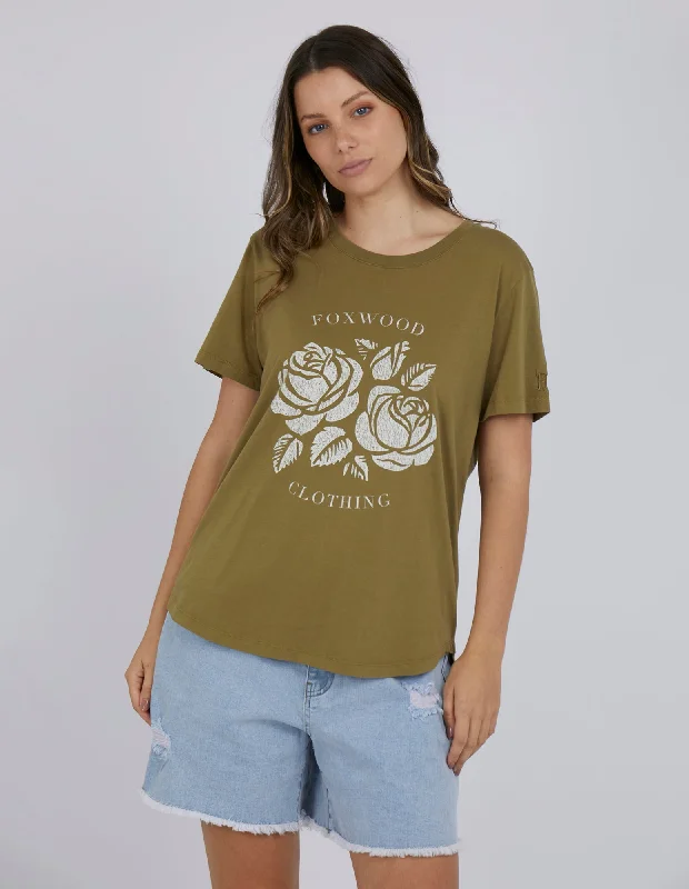 Foxwood Primrose Tee Olive Green