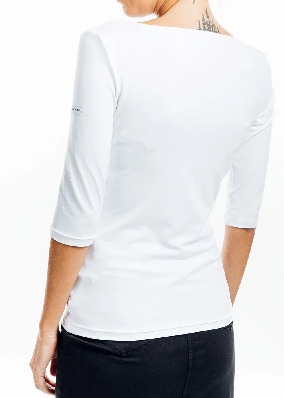 GARDE-COTE III - Solid White Top With UV Protection | Women Fit (WHITE)