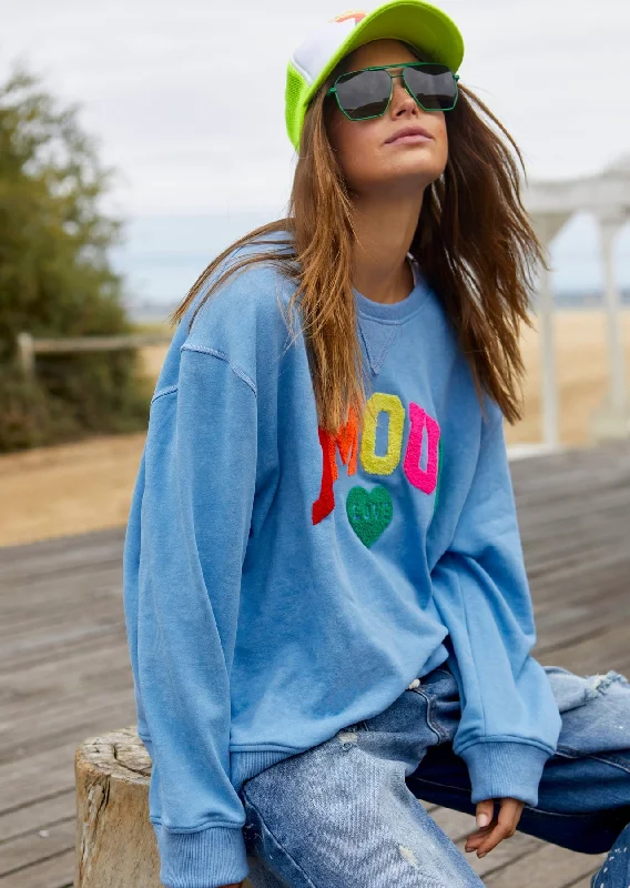 Hammill + Co Applique Amore Sweat Blue