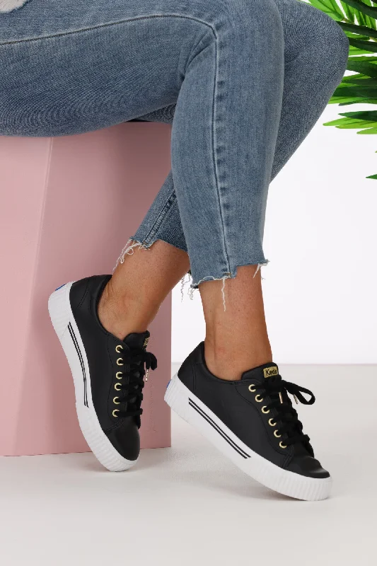 Keds Crew Kick Alto Leather Sneaker Black