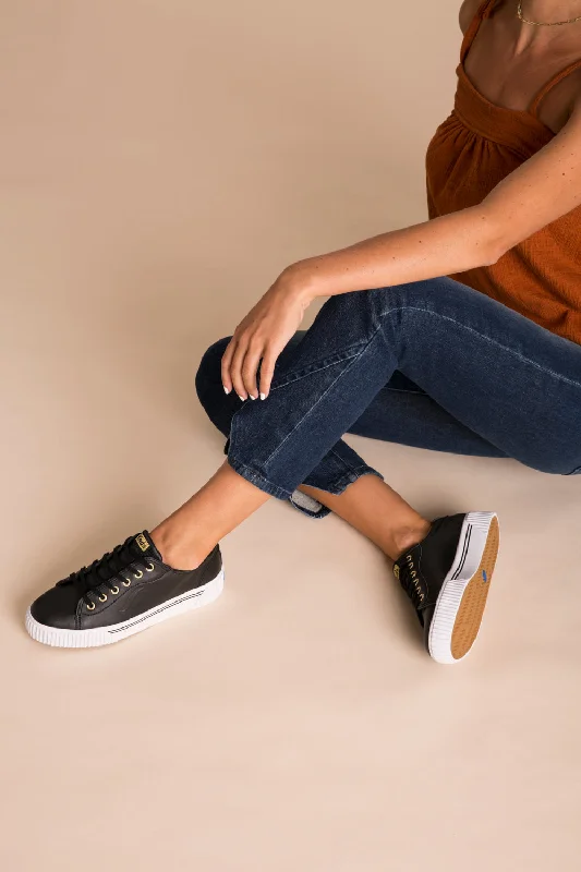 Keds Crew Kick Alto Leather Sneaker Black