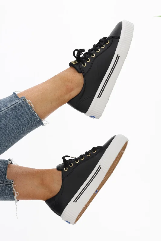 Keds Crew Kick Alto Leather Sneaker Black