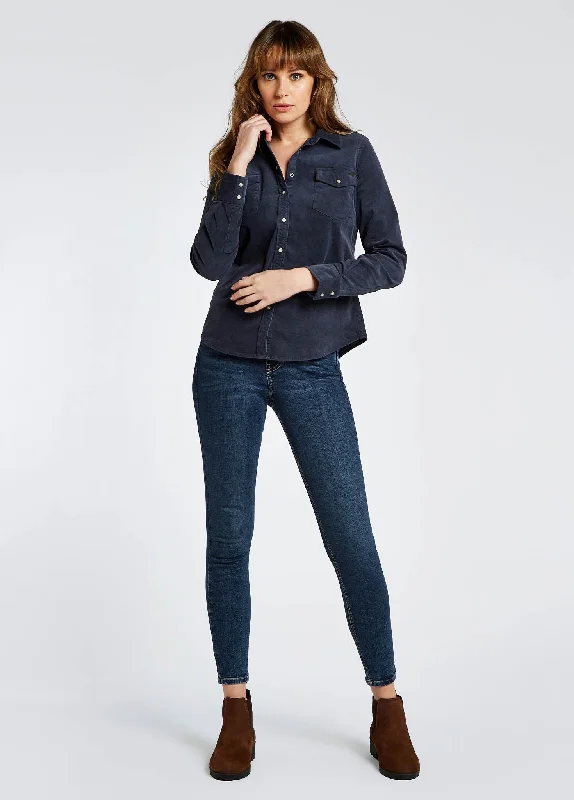 Angelica Pincord Shirt - Indigo