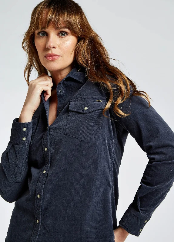 Angelica Pincord Shirt - Indigo