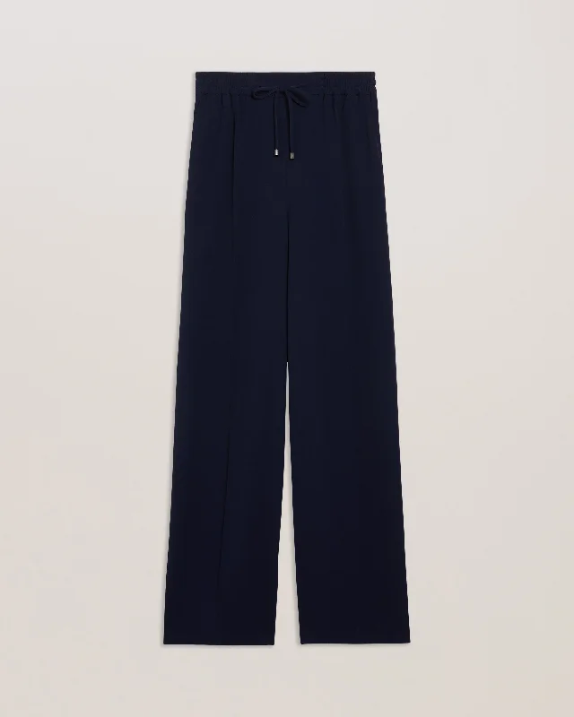 Liliaah Wide Leg Jogger Dk-Blue