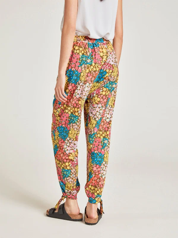 Marlin Organic Cotton Jersey Floral Lounge Pant - Multi