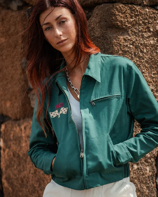 Play For Keeps Diner Jacket - Green