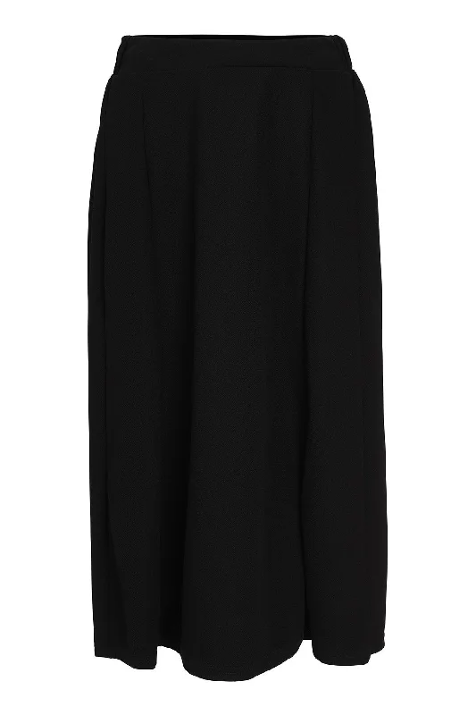 Poly Elastane 6 panel Skirt | BLACK | 4471ZR