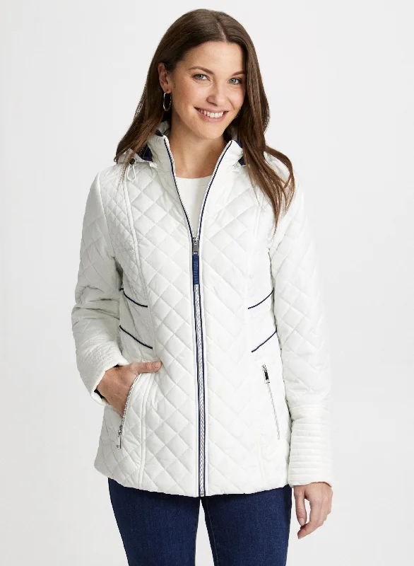 Diamond Quilted Coat