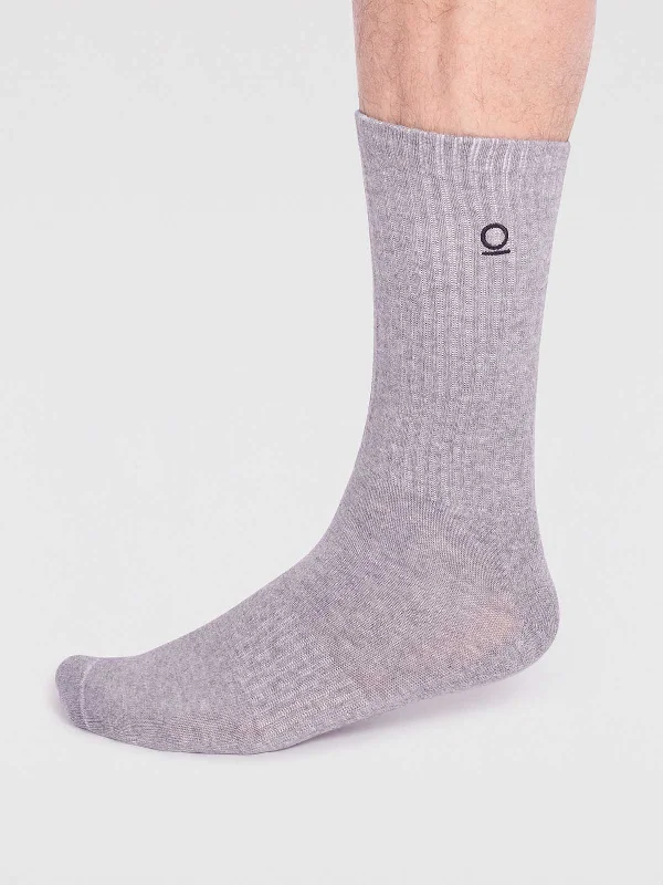 Rafael Organic Cotton Sport Socks - Grey Marle