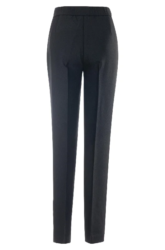 Textured Tailoring Regular Pants | Black | 4707ZZ