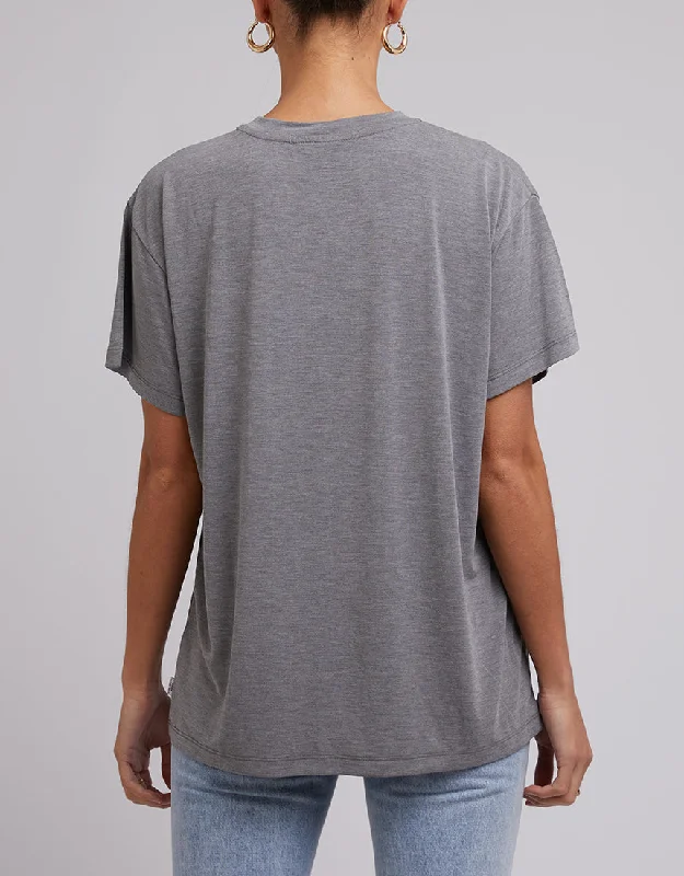 Silent Theory Harper Tee Grey Marle