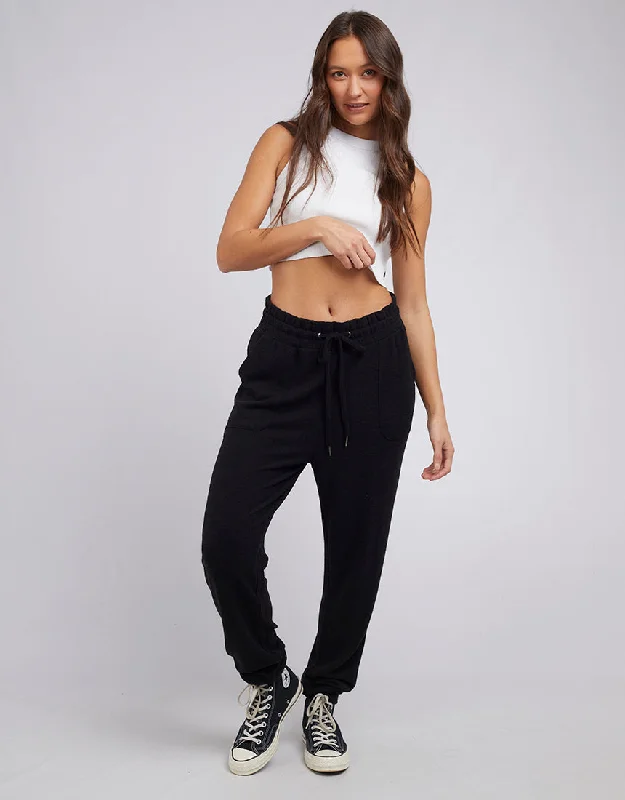 Silent Theory Luxe Jogger Black