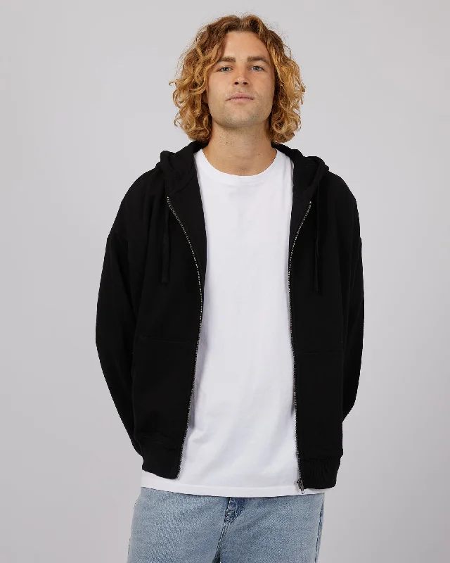 Silent Theory Mens Zip Hoodie Black