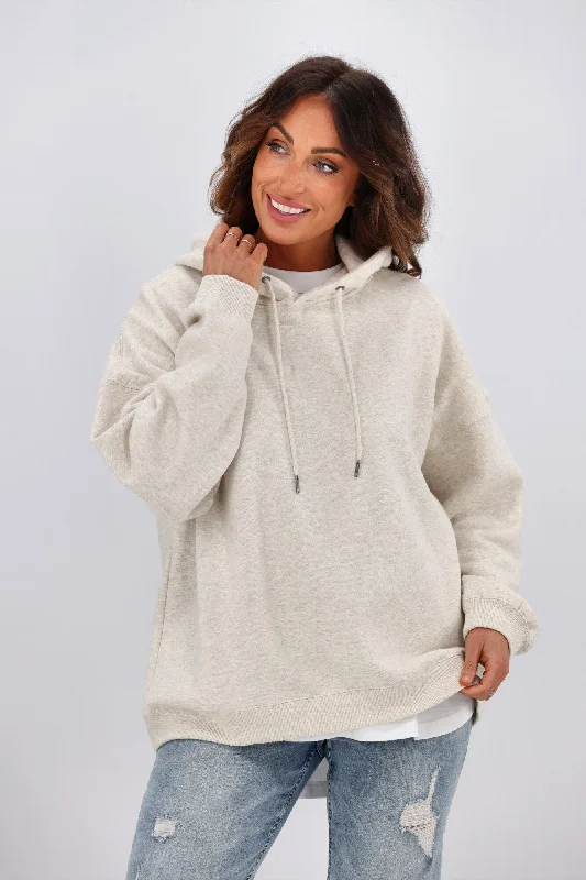 Silent Theory Oversized Hoody Oatmeal