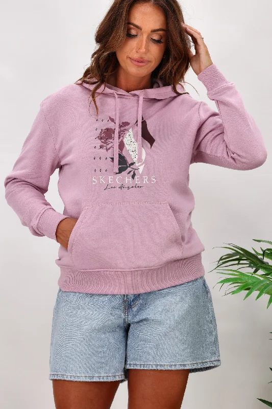 Skechers LA Dreams Pullover Hoodie Dawn Pink