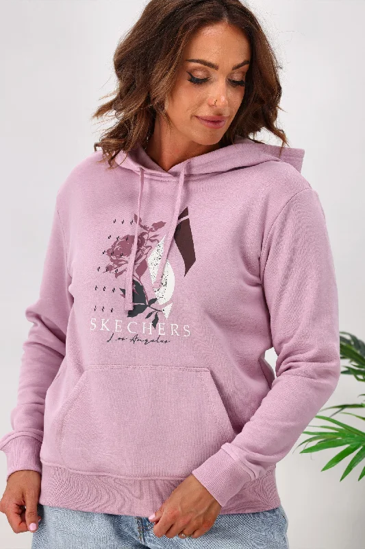 Skechers LA Dreams Pullover Hoodie Dawn Pink