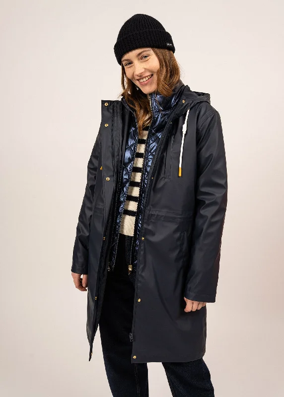 STE VALERIE - 3 in 1 Parka With Removable Quilted Jacket for Women (DARK BLUE)