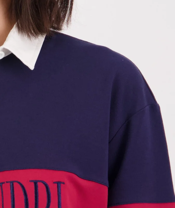 Swanndri Rutherford LS Rugby Sweater Navy Merlot