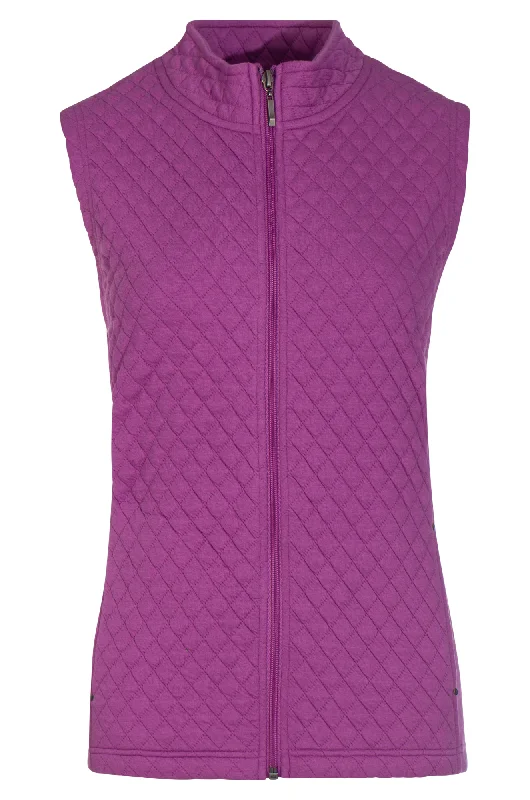 Quilted stitch Brushed Fleece Vest | ORCHID | 2254ZZ