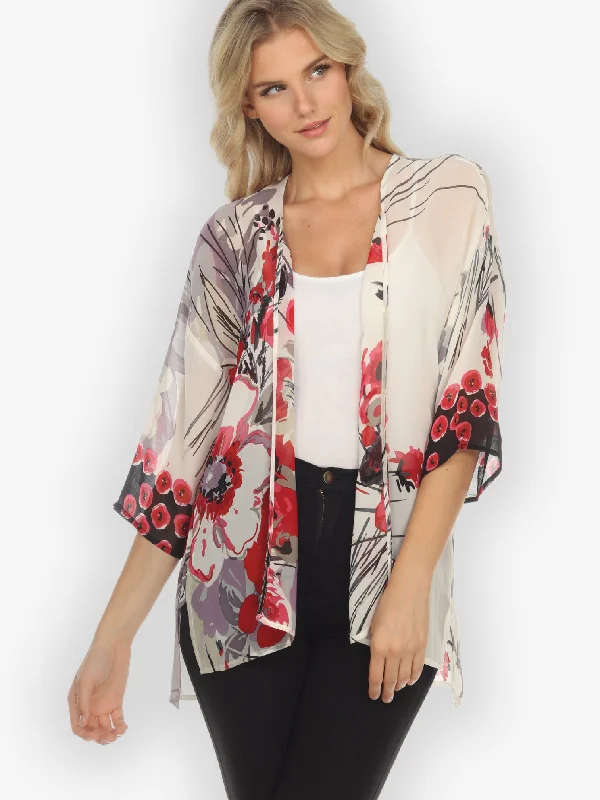 Amazing Flower Silk Cardigan