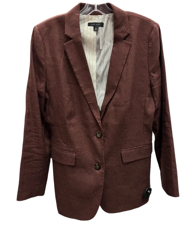 Blazer By Ann Taylor In Brown, Size: 10