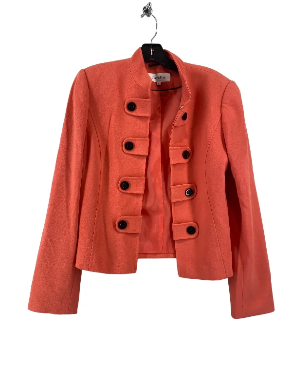 Blazer By Calvin Klein In Coral, Size: M