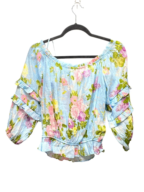 Blouse 3/4 Sleeve By Fate In Floral Print, Size: S