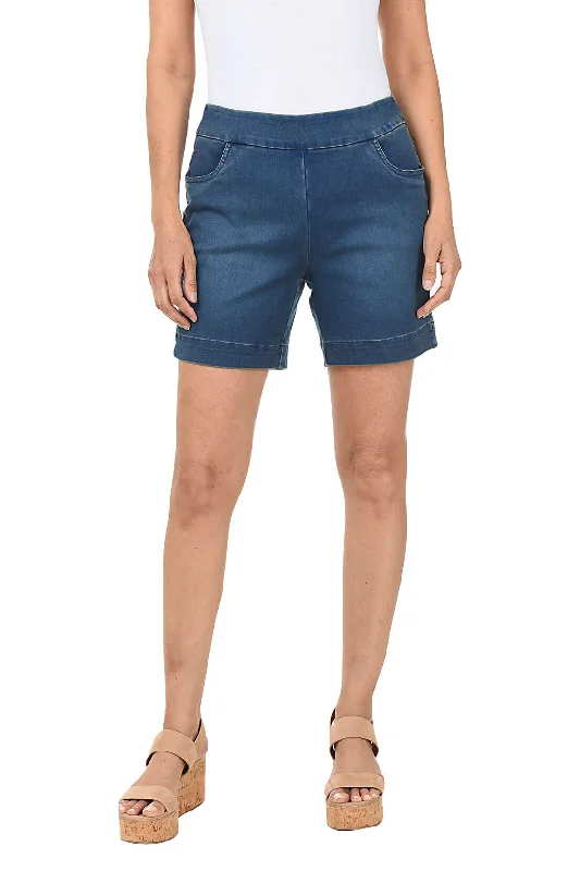 Pull-On Denim Short