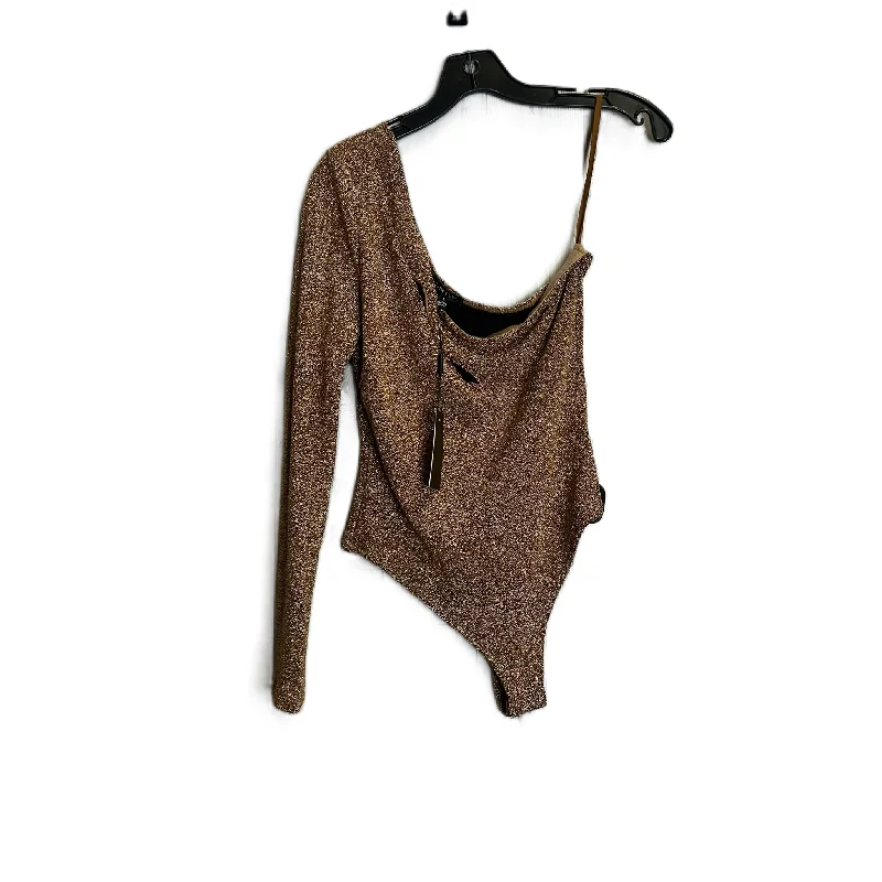 Gold Bodysuit By Luxy USA, Size: L