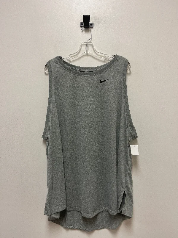 Grey Athletic Tank Top Nike Apparel, Size 3x