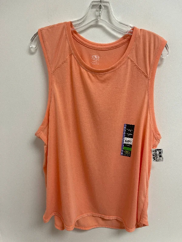 Orange Athletic Tank Top Athletic Works, Size 2x