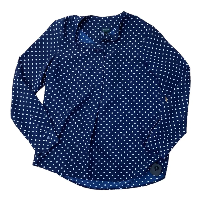 Polkadot Blouse Long Sleeve J Crew, Size M