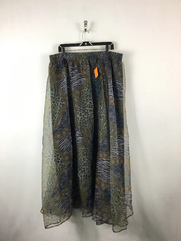 Skirt Maxi By Ashley Stewart In Animal Print, Size: 24