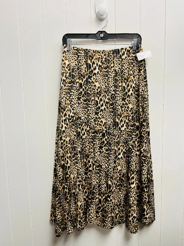 Skirt Maxi By Chicos In Leopard Print, Size: M