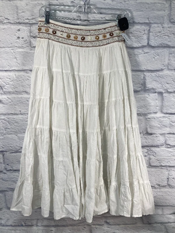 Skirt Maxi By Lulumari In Tan & White, Size: 4