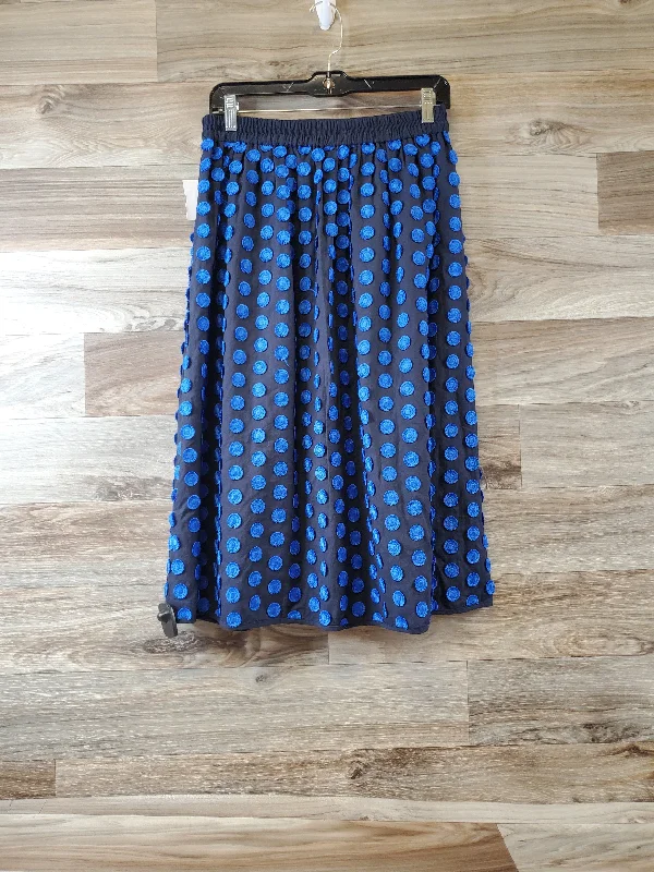 Skirt Midi By J. Crew In Black & Blue, Size: 4