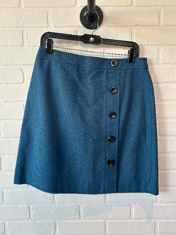 Skirt Mini & Short By Ann Taylor In Blue, Size: 8